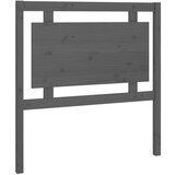  Uzglavlje za krevet sivo 95 5 x 4 x 100 cm od masivne borovine | shoptok.hr