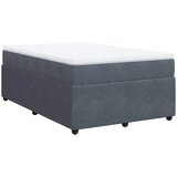  Krevet box spring s madracem tamnosivi 120 x 190 cm baršun | shoptok.hr