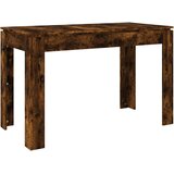 vidaXL jedilna miza dimljeni hrast 120x60x76 cm konstruiran les | Shoptok.si