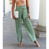 UR/CEO Green wide pleated pants Berbenno | Shoptok.si