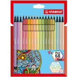 Stabilo fiber pen pen 68, kartonska škatla 18, nove barve, (21655718) Cene