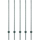  Stup za ogradu 5 pcs Zelena 120 cm Čelik | shoptok.hr