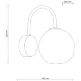  Zidna svetiljka LAVA 1xG9/8W/230V bež/zadimljena bež | Eponuda.com