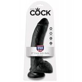 Pipedream King Cock crni veliki dildo sa testisima PIPE550823 | ePonuda.com