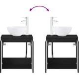  Set namještaja za kupaonicu 2 kom. Crna Konstruirano drvo | shoptok.hr