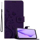 Cadorabo Huawei P40 LITE 5G/NOVA 7 SE temno modra - ovitek v cvetličnem dizajnu z magnetnim zapiranjem, stoječo funkcijo in režami za kartice, (20860349) | Shoptok.si