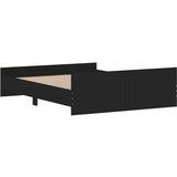  Kreveta s uzglavljem i podnožjem crni 140 x 200 cm | shoptok.hr