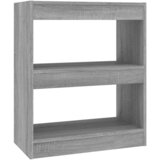 Furnova Knjižna omara/pregrada siva sonoma 60x30x72 cm, (21933256) | Shoptok.si