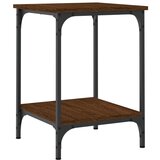 Maison Chic Klubska mizica - kavna mizica - Nizka mizica rjav hrast 40x40x55 cm inženirski les, (21755165) | Shoptok.si