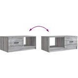  Klubska miza Siva Sonoma 90 x 50 x 37 cm Inženirski les, (5000295428) | Shoptok.si