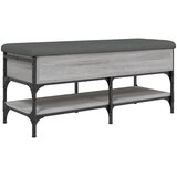  Klupa za cipele siva boja hrasta 102x42x45 cm konstruirano drvo | Eponuda.com
