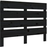 Maison Chic posteljno vzglavje - vzglavna omarica - nočna omarica črno 100x3x80 cm trdna borovina, (21705563) Cene
