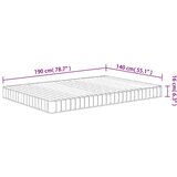  Madrac od pjene srednje mekani 140x190 cm | shoptok.hr