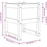  Sadilica boja meda 40x40x52,5 cm od masivne borovine | shoptok.hr