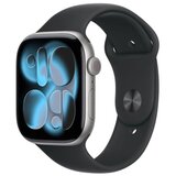 Apple watch S11 gps 46mm space grey aluminium case with black sport band - m/l (mev44rk/a) | Eponuda.com