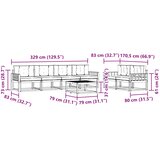  Set vanjskih sofa 6 kom. Bijela i bež | shoptok.hr
