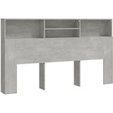 Maison Chic vzglavna omarica - nočna omarica - posteljna omarica betonsko siva 180x19x103,5 cm, (21705694) Cene