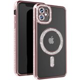 AVIZAR Diamantno ohišje za iPhone 11 Zaščita MagSafe Contour Strass, Šampanjec roza, (5000012658) | Shoptok.si