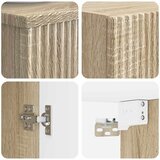  Set namještaja za kupaonicu 2 kom. Hrast sonoma Smeđa 33 x 34,5 x 100 cm | shoptok.hr