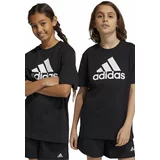 Adidas Otroška bombažna kratka majica U BL črna barva