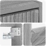  Ormar za cipele na zidu HOORN 71 x 17 x 43 cm Konstruirano drvo - Siva Sonoma | shoptok.hr
