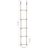  Ljestve s 5 prečki 210 cm od masivne borovine | shoptok.hr