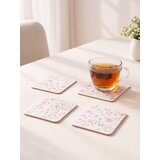 Sinsay Podmetači za čaše s cvjetnim motivom 4 pack | shoptok.hr