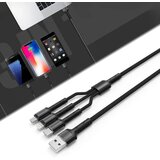 Kabel LDNIO LC93 za iPhone lightning/Micro USB/Type C 3.4A sivi 1.2m | Eponuda.com