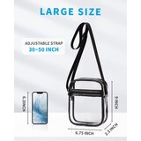 Venisymlis Prozorna Torba, Odobrena S Stadiona - Pvc Prozorna Denarnica, Prozorna Kurirska Torba, (22069976) | Shoptok.si
