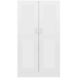 Ormarić za knjige sjajni bijeli 82,5 x 30,5 x 150 cm drveni | shoptok.hr