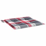  Jastuci za vrtne stolice 4kom crveni karirani 50x50x4cm tkanina | shoptok.hr