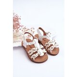 Boto Children's Velcro Sandals With Stripes White Sammy | ePonuda.com