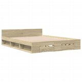  Okvir za krevet s ladicama boja hrasta 120x190 cm drveni | Eponuda.com
