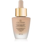 Collistar serum foundation perfect nude SPF15 posvjetljujući puder s kapaljkom 30 ml nijansa 1 ivory | shoptok.hr