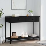  Konzolni stol crni 100 x 34 5 x 75 cm od konstruiranog drva | shoptok.hr