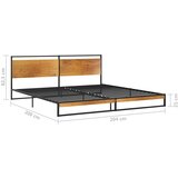  Posteljni okvir kovinski 200x200 cm, (20606132) | Shoptok.si