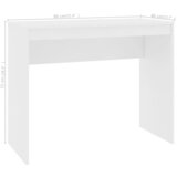  Radni stol bijeli 90 x 40 x 72 cm od konstruiranog drva | Eponuda.ba
