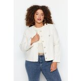 Trendyol Curve Ecru Buttoned Tweed Woven Jacket Cijene