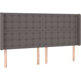  Krevet box spring s madracem LED sivi 160x200cm od umjetne kože | shoptok.hr