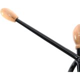  Stalak za kapute crni 176 cm od željeza obloženog prahom | shoptok.hr