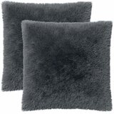  Jastuk s jastukom HEERLEN 2 kom. Antracit PV flis - Antracit 60 x 60 cm 2 | shoptok.hr