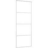  Klizna vrata od stakla ESG i aluminija 76 x 205 cm bijela | shoptok.hr