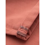 Ombre Men's denim classic shorts with rolled up leg - coral | shoptok.hr