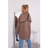 Kesi Insulated sweatshirt with a mocha zipper at the back Cene