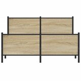  Metalni okvir kreveta bez madraca boja hrasta sonome 137x190 cm | shoptok.hr