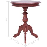 vidaXL Stranska mizica rjava 50x50x65 cm trden mahagonij | Shoptok.si