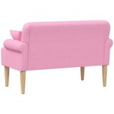  Ljubavni kauč s gumbima Ružičasta 120 x 65 x 79 cm Tkanina | Eponuda.com