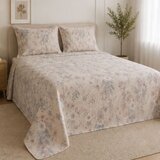 Dekordom prekrivač set bloom 200x220 / 2pcs 50x70+5 - beige/lilac ( 025819 ) Cene
