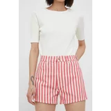 Wrangler Kratke hlače za žene, boja: ružičasta, s uzorkom, visoki struk
