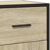  Komoda boja hrasta 35,5 x 35 x 76 cm konstruirano drvo i metal | shoptok.hr